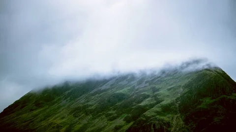 Mountain Top and the Clouds, Timelapse Video stock 78619332