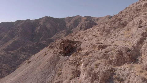 Mountain Top Desert Mine Stock Footage 118030237