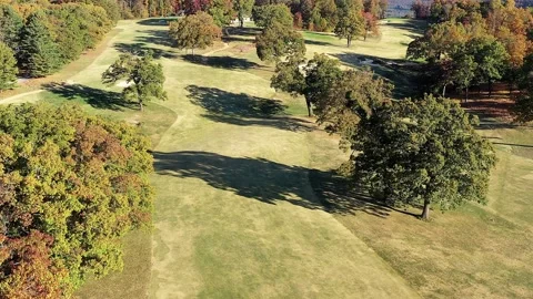 Mountain top golf course.  Stock Footage 221093702