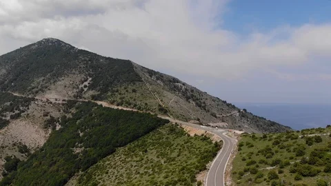 Mountain top road Stock Footage 106823979