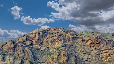 Mountain top time lapse scene Stock Footage 295926383