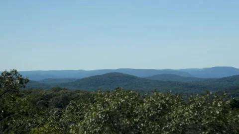 Mountain Top View of Forest in Summer 2 Stock Footage 301575704
