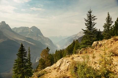 Mountain top view Stock Photos