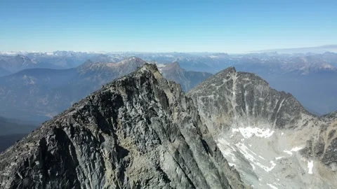 Mountain top views, drone shot Stock Footage 289575364