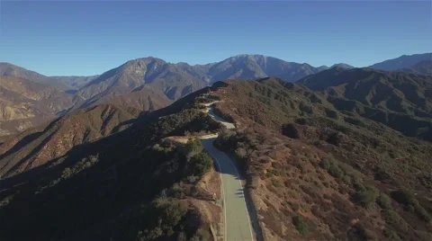 Mountain Top Windy Road Stock Footage 59322538