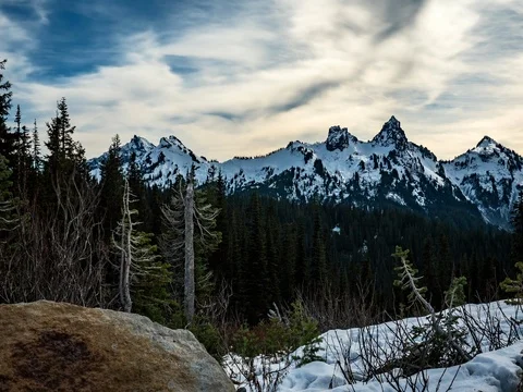 Mountain Tops Stock Footage 74762117