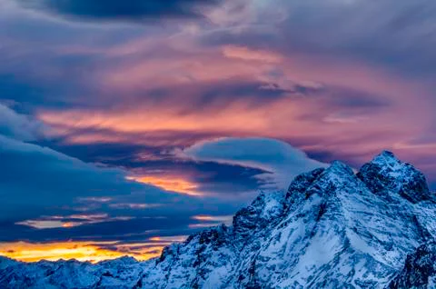 Mountain tops Stock Photos