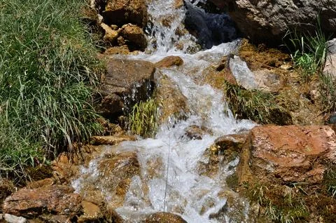 Mountain torrent in the Alps Fotos de archivo