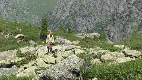 Mountain tourism Stock-Footage 107994474