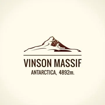 Mountain tourist vector logo. Emblem Mount adventures outdoors. Icon of the Stock Illustration