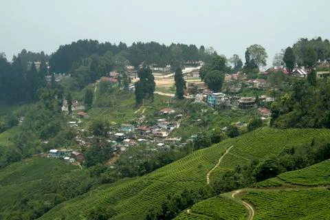 Mountain Town, Dargeeling Stock Photos