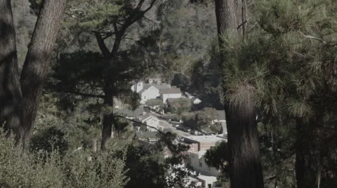 Mountain Town in Daylight Stock Footage