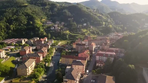 Mountain town Video stock 137545587