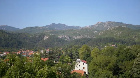 Mountain town landscape Stock Footage 293256472