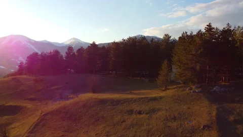 Mountain town pescasseroli Video stock 153174144