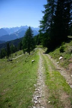 Mountain track Stock Photos
