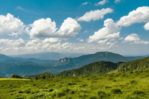 Mountain track in romania Stock Photos