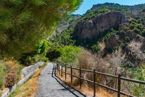 Mountain trail Stock Photos
