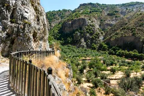 Mountain trail Stock Photos