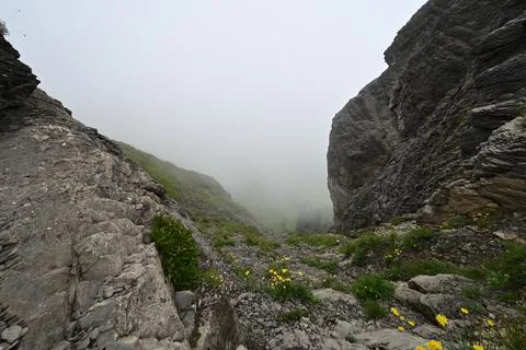 Mountain trail Stock Photos