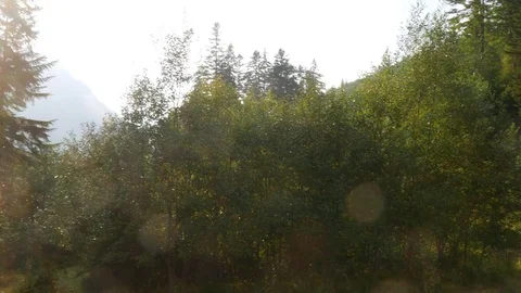 Mountain Trail At Sunset Stock Footage 79749867