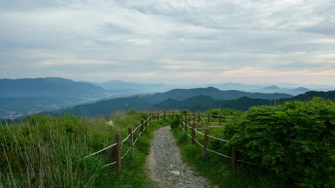 Mountain Trail Time Lapse Stock Footage 339529851