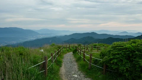 Mountain Trail Time Lapse Stock Footage 339529859