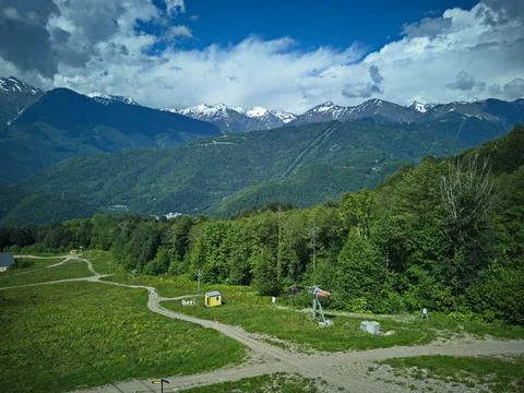Mountain trails Foto stock