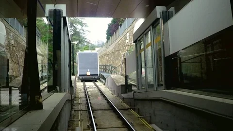 Mountain Train Goes Up A Hill Stock Footage 90599960