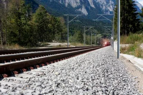 Mountain Train Stock Photos