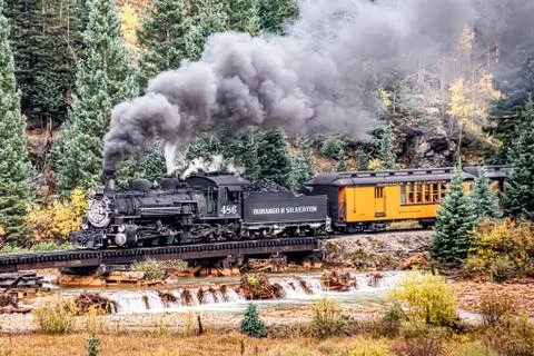 Mountain Train Stock Photos