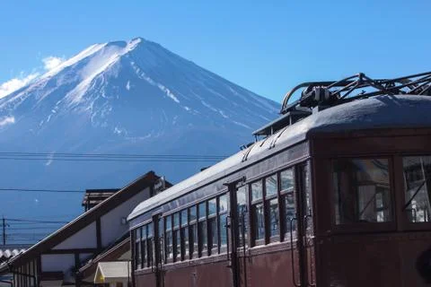 .Mountain train Stock Photos