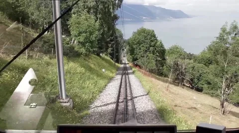 Mountain Train Railroad Video stock 48632464