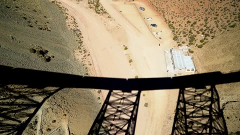 Mountain train shadow Stock Footage 193996599