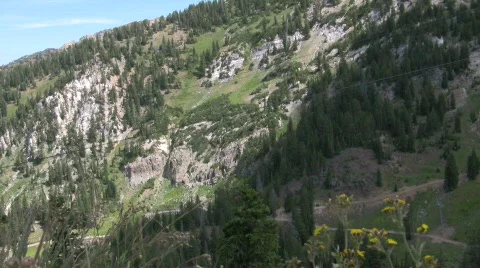 Mountain Tram CR Stock Footage 549674