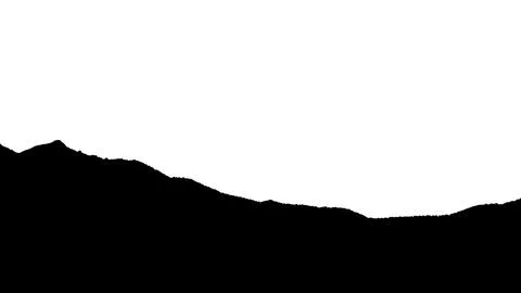 Mountain on a transparent background 스톡 사진