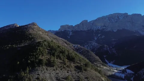 A mountain with trees on it Stock Footage 328615476
