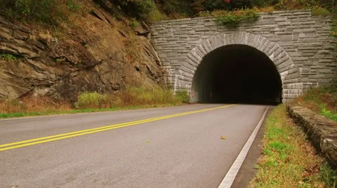 Mountain Tunnel 1 Stock Footage 32064709