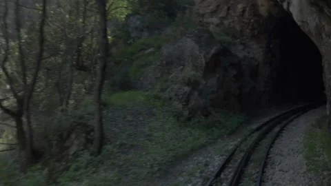 Mountain tunnel Stock Footage 262462156