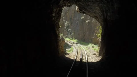 Mountain tunnel Stock Footage 262462247