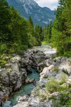 Mountain Turquoise River Stock Photos
