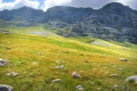 Mountain Tymfi in Pindus mountain range - Greece Stock Photos