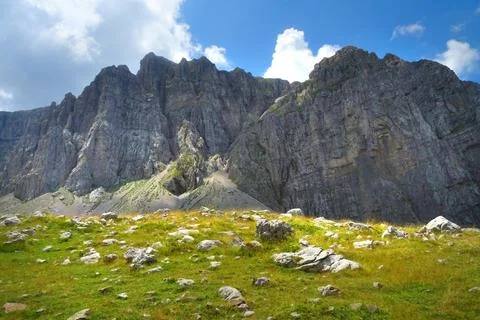 Mountain Tymfi in Pindus mountain range - Greece Stock Photos