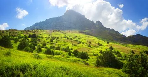Mountain Tymfi in Pindus mountain range - Greece Stock Photos