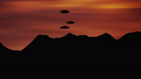 Mountain UFOs Stock Footage 65456788