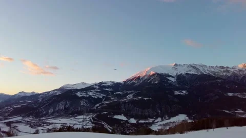 Mountain under the snow Stock Footage 232250123
