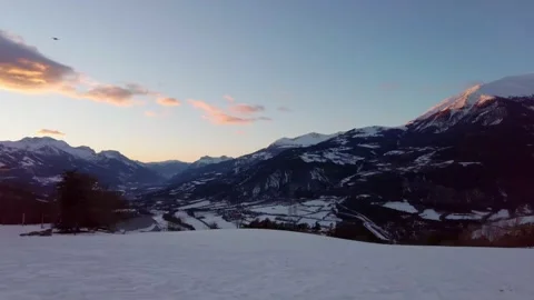 Mountain under the snow Stock Footage 232250160