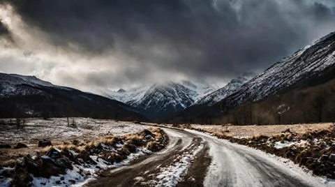 Mountain valley 1 Stock Photos