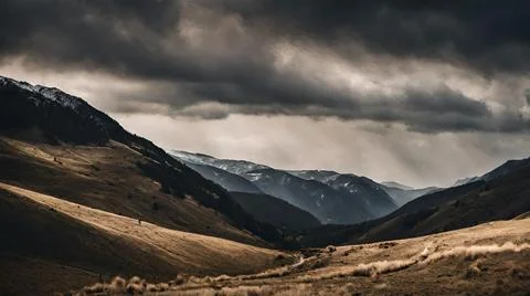 Mountain valley 2 Stock Photos