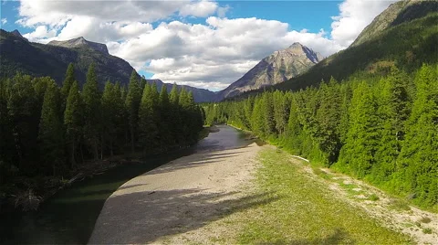Mountain Valley Aerial Stock Footage 44093051